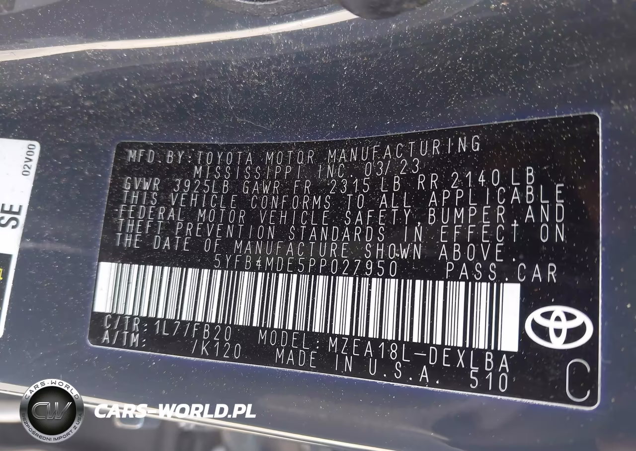 2023 Toyota Corolla Le VIN:5YFB4MDE5PP027950 - 9