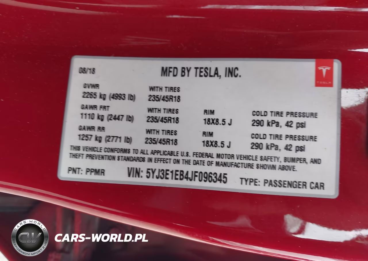 2018 Tesla Model 3 Long Range-Performance VIN:5YJ3E1EB4JF096345 - 9