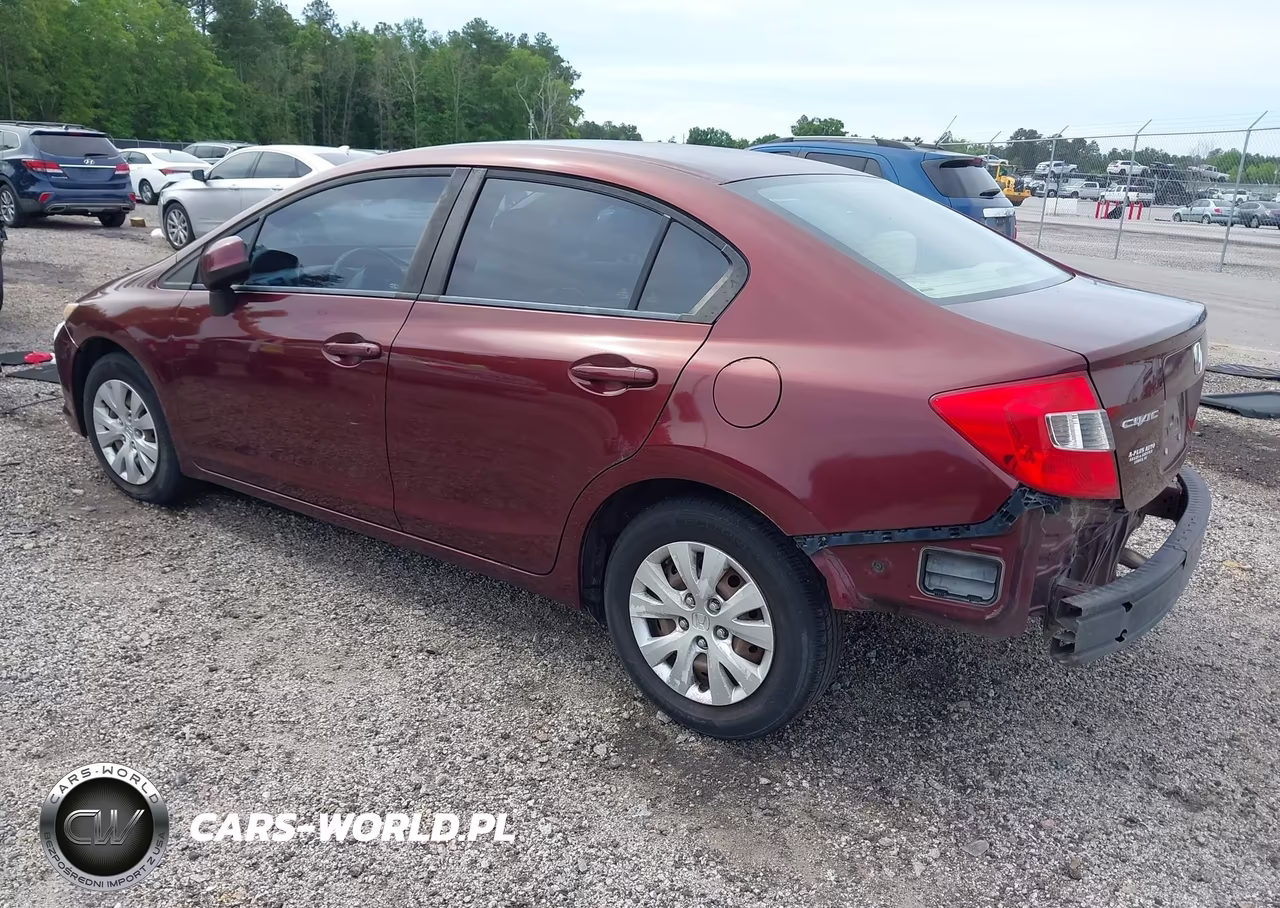 2012 Honda Civic Lx VIN:19XFB2F56CE057947 - 3