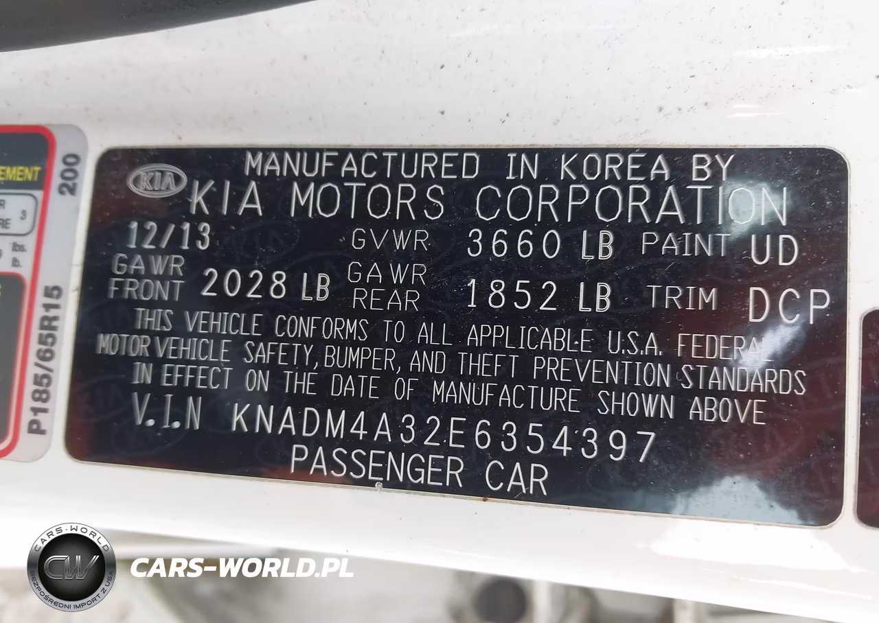 2014 Kia Rio Lx VIN:KNADM4A32E6354397 - 9