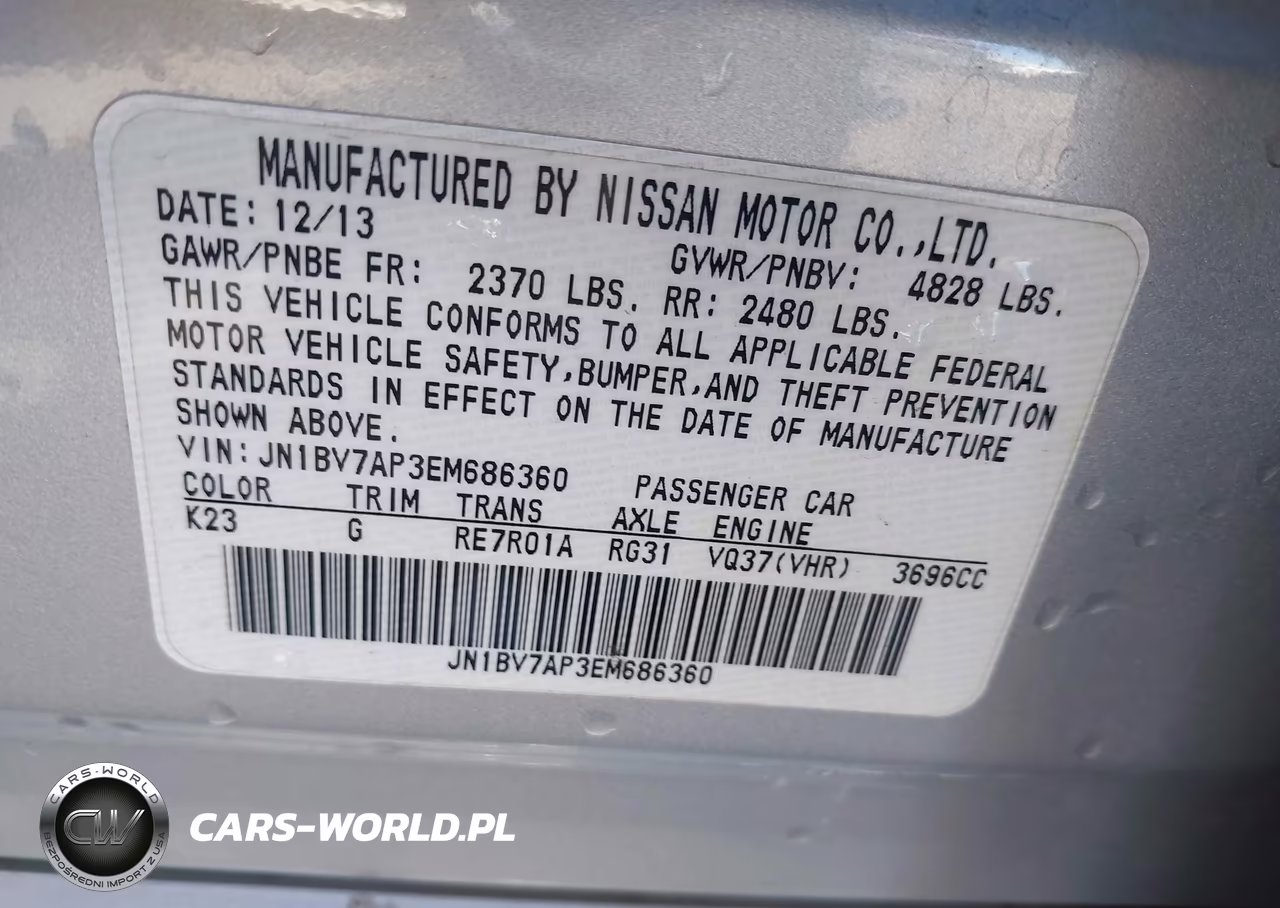 2014 Infiniti Q50 Premium-Sport VIN:JN1BV7AP3EM686360 - 9