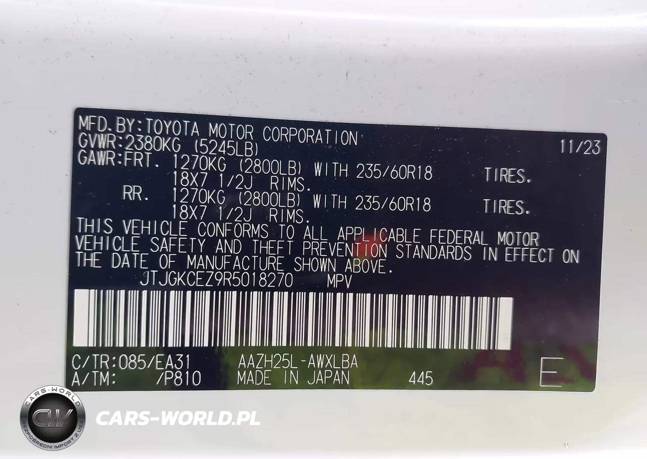 2024 Lexus Nx 350H Premium VIN:JTJGKCEZ9R5018270 - 9