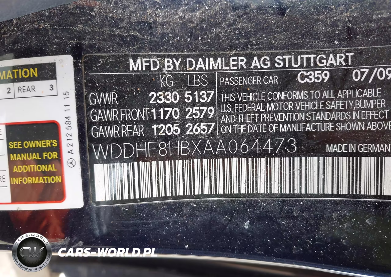 2010 Mercedes-Benz E 350 4Matic VIN:WDDHF8HBXAA064473 - 9