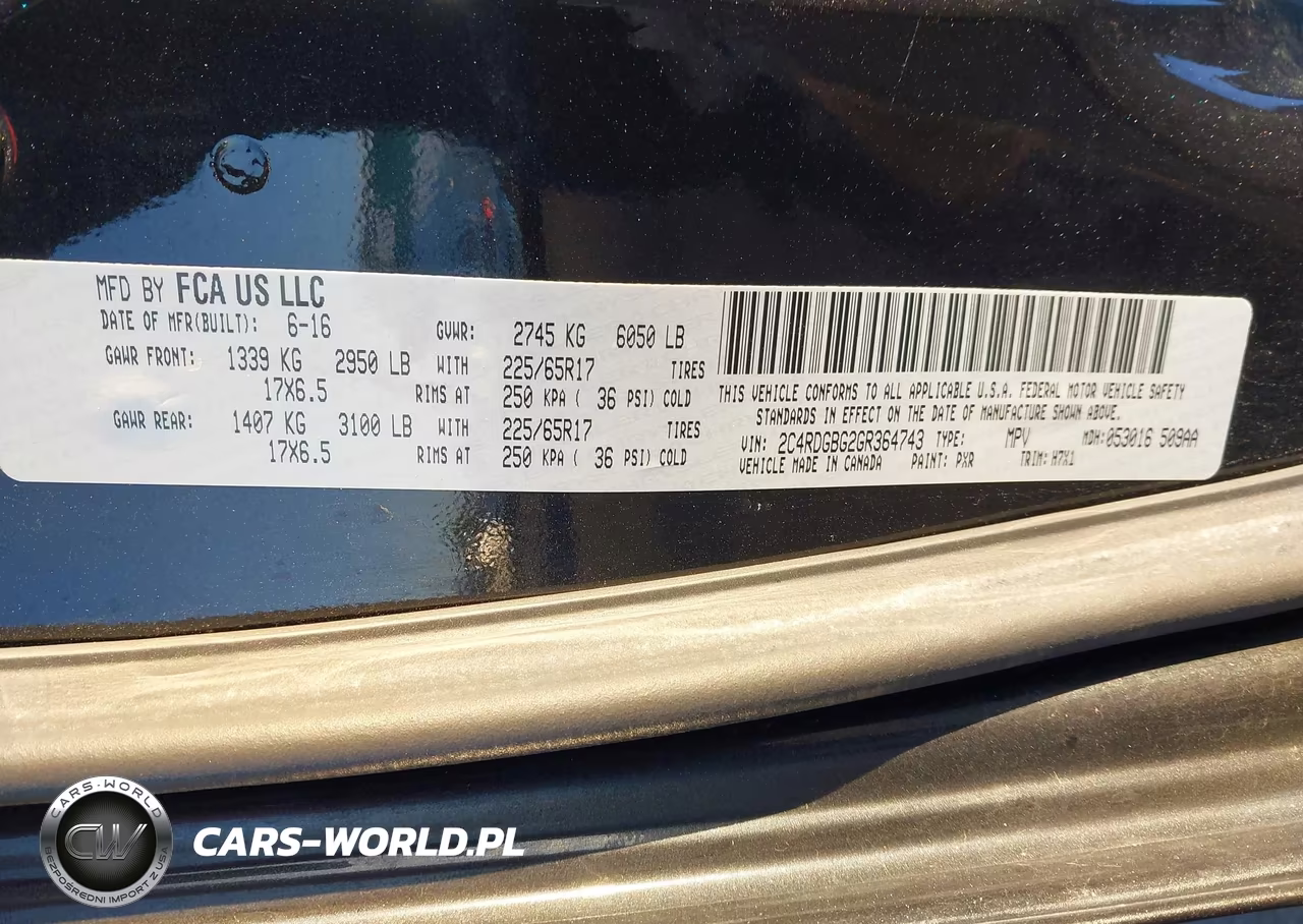 2016 Dodge Grand Caravan American Value Pkg VIN:2C4RDGBG2GR364743 - 9