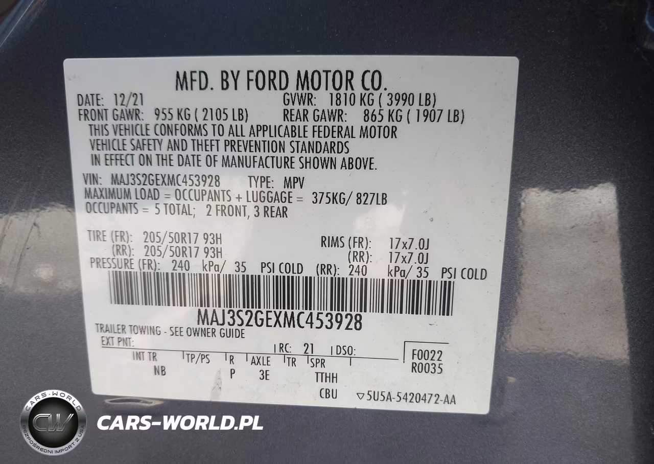 2021 Ford Ecosport Se VIN:MAJ3S2GEXMC453928 - 9