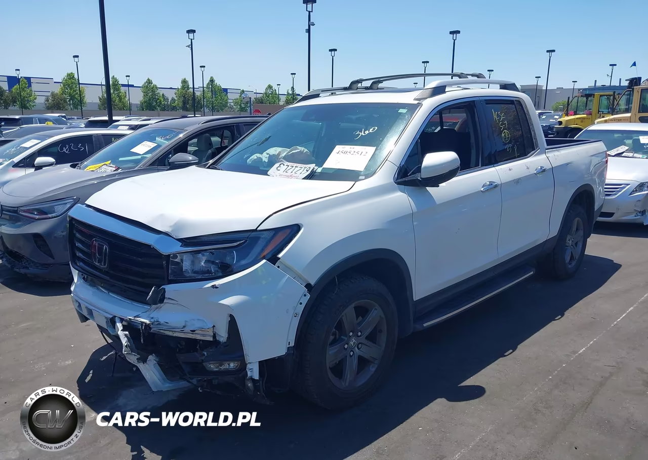 2022 Honda Ridgeline Rtl-E VIN:5FPYK3F77NB014285 - 2