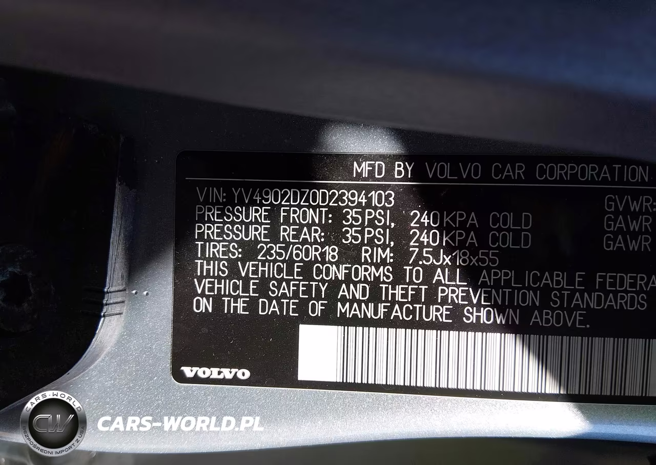 2013 Volvo Xc60 T6 VIN:YV4902DZ0D2394103 - 9