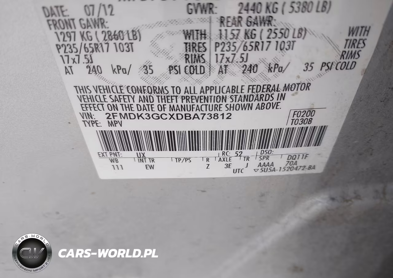 2013 Ford Edge Se VIN:2FMDK3GCXDBA73812 - 9