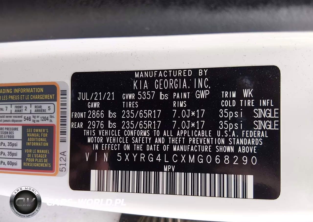 2021 Kia Sorento Lx VIN:5XYRG4LCXMG068290 - 9
