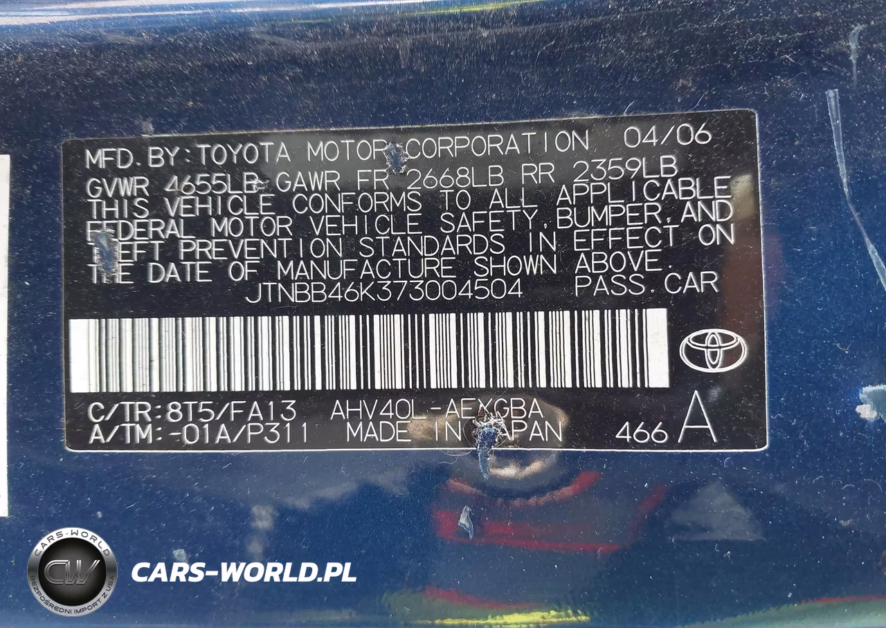 2007 Toyota Camry Hybrid VIN:JTNBB46K373004504 - 9