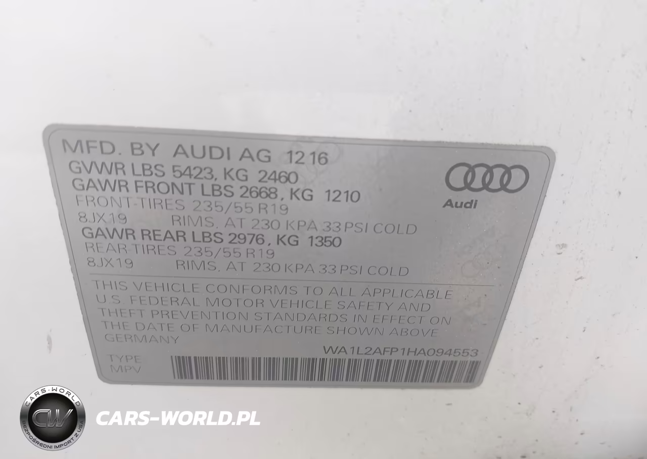 2017 Audi Q5 2.0T Premium VIN:WA1L2AFP1HA094553 - 9