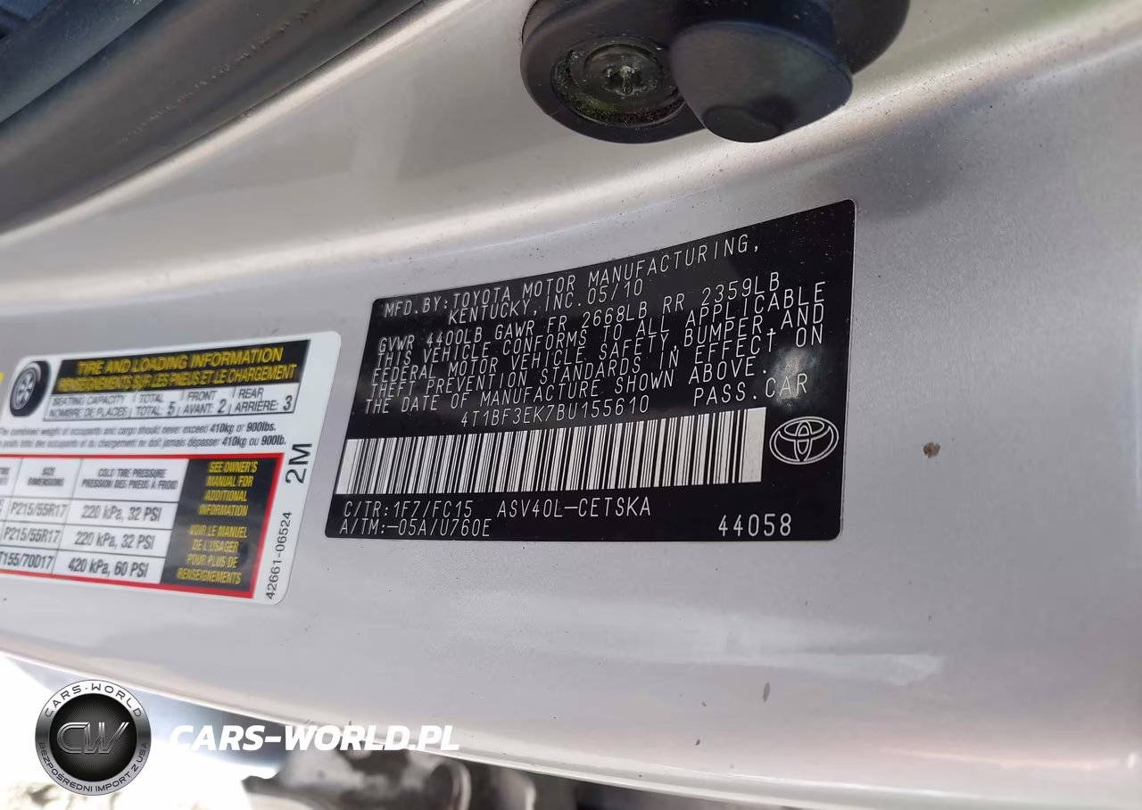 2011 Toyota Camry Se VIN:4T1BF3EK7BU155610 - 9