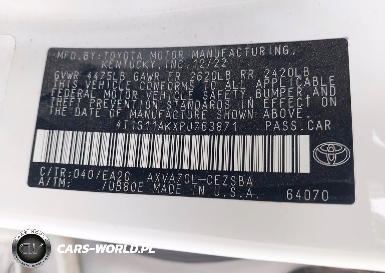 2023 Toyota Camry Se Night Shade-Se VIN:4T1G11AKXPU763871 - 9