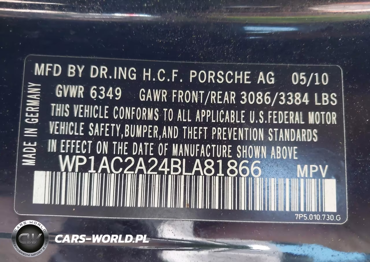 2011 Porsche Cayenne Turbo VIN:WP1AC2A24BLA81866 - 9