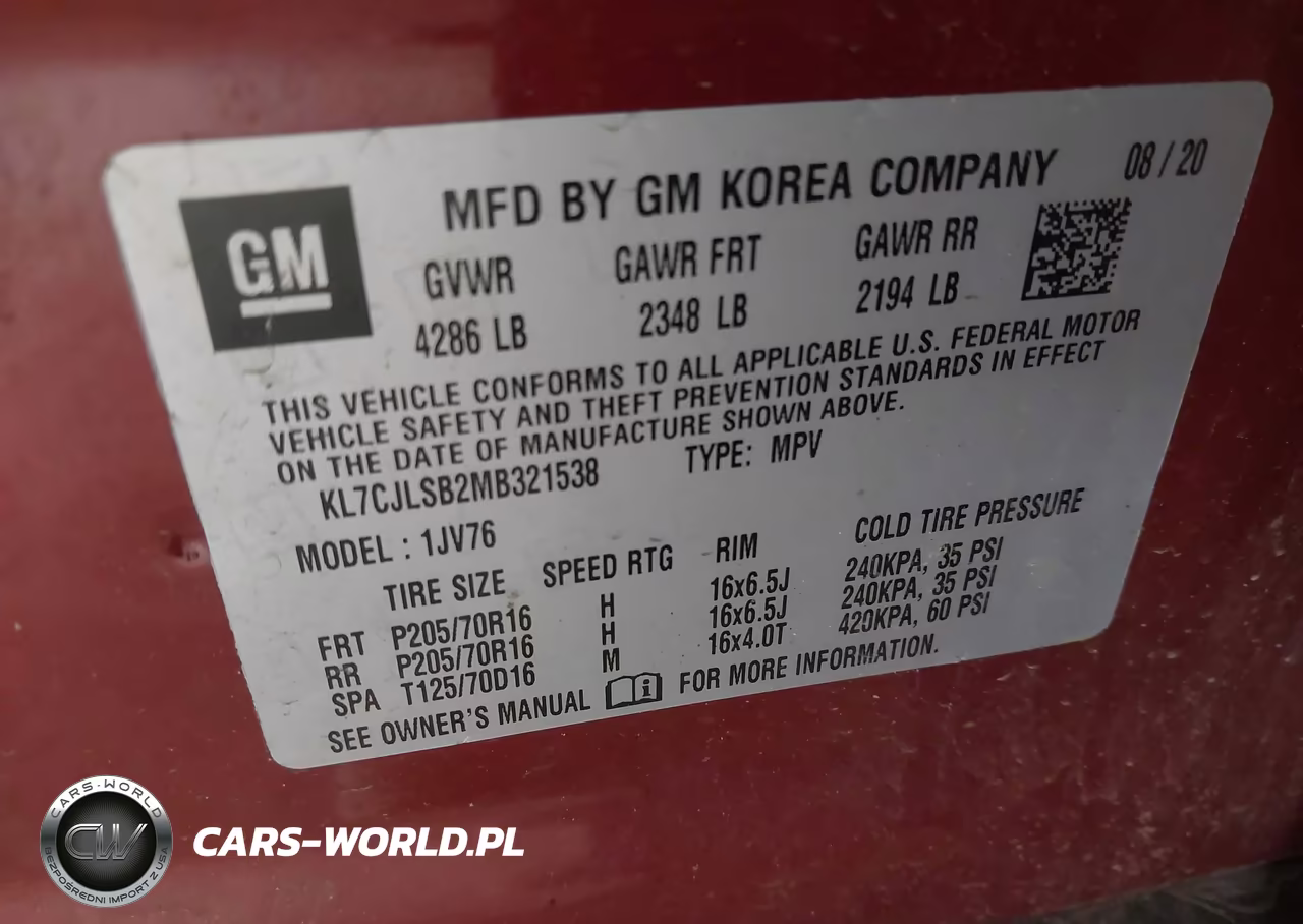 2021 Chevrolet Trax Fwd Lt VIN:KL7CJLSB2MB321538 - 9