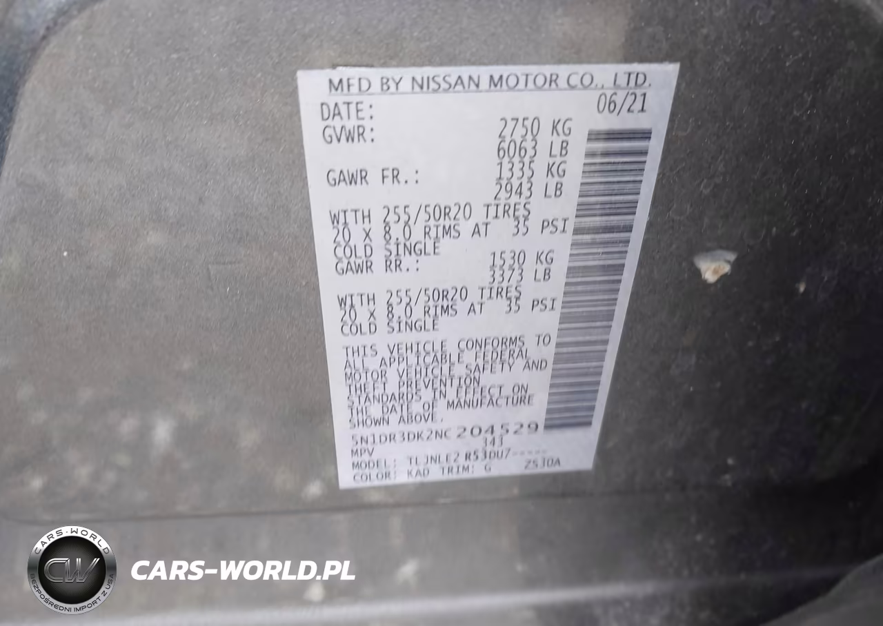 2022 Nissan Pathfinder Platinum 4Wd VIN:5N1DR3DK2NC204529 - 9