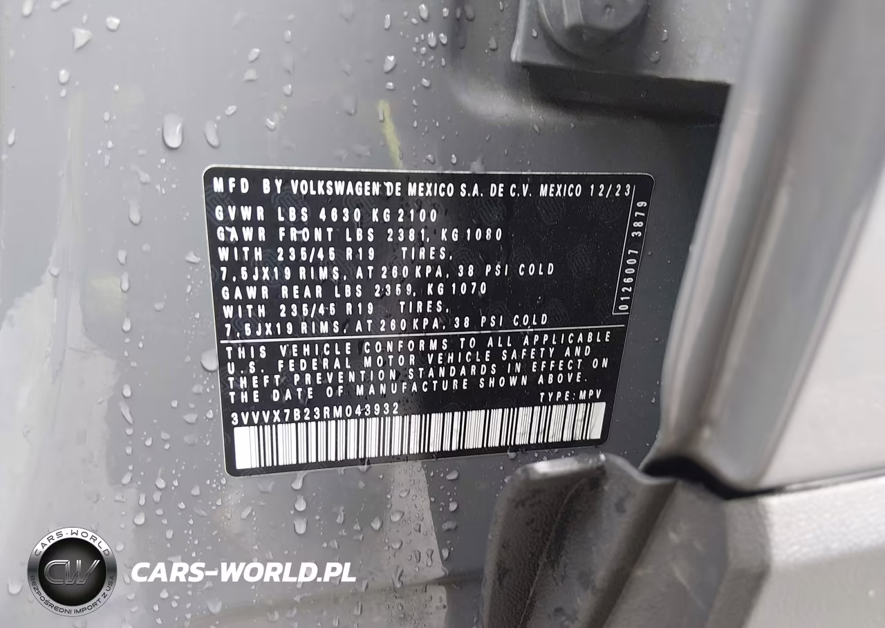 2024 Volkswagen Taos 1.5T Se VIN:3VVVX7B23RM043932 - 9