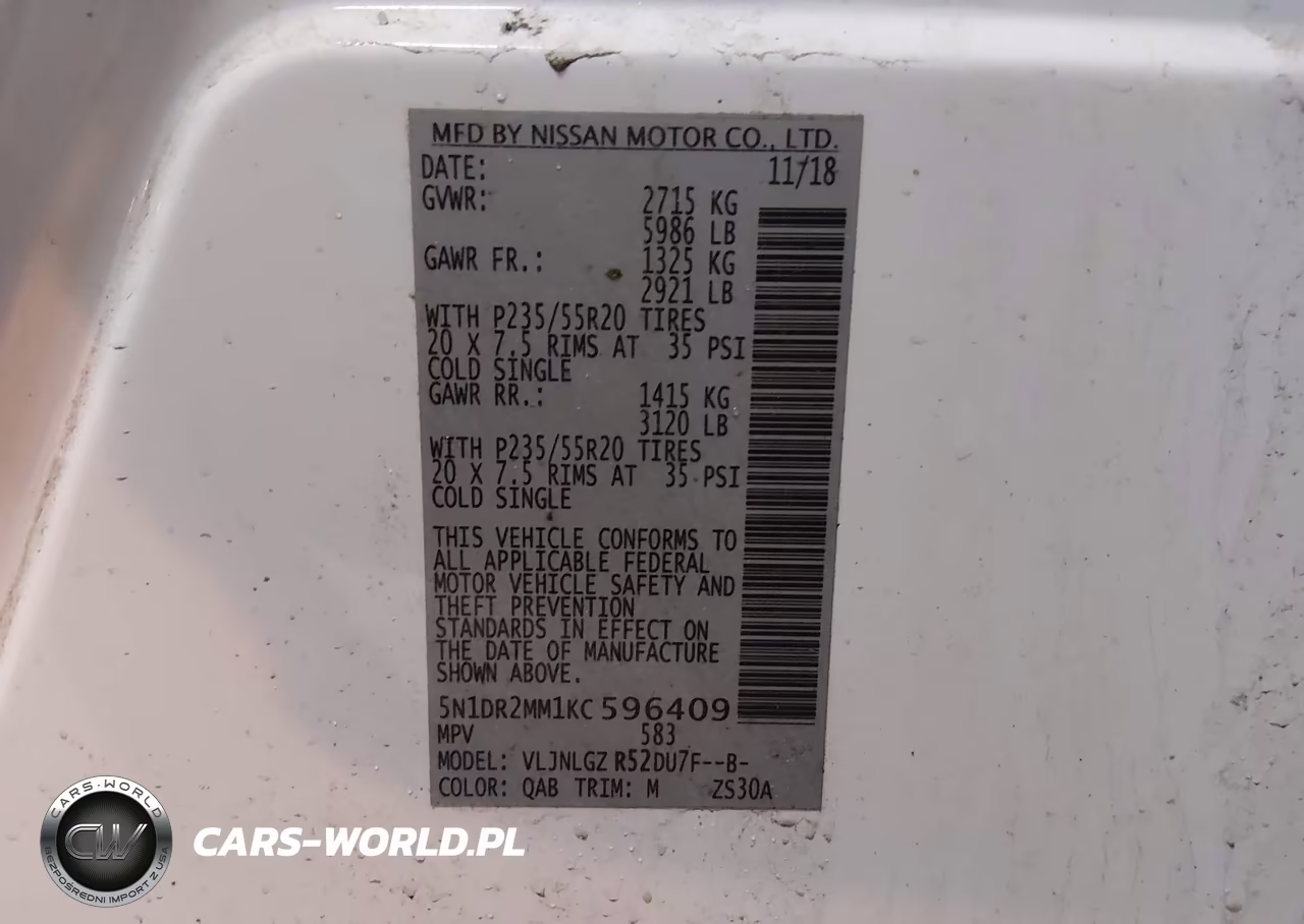 2019 Nissan Pathfinder Sl VIN:5N1DR2MM1KC596409 - 9