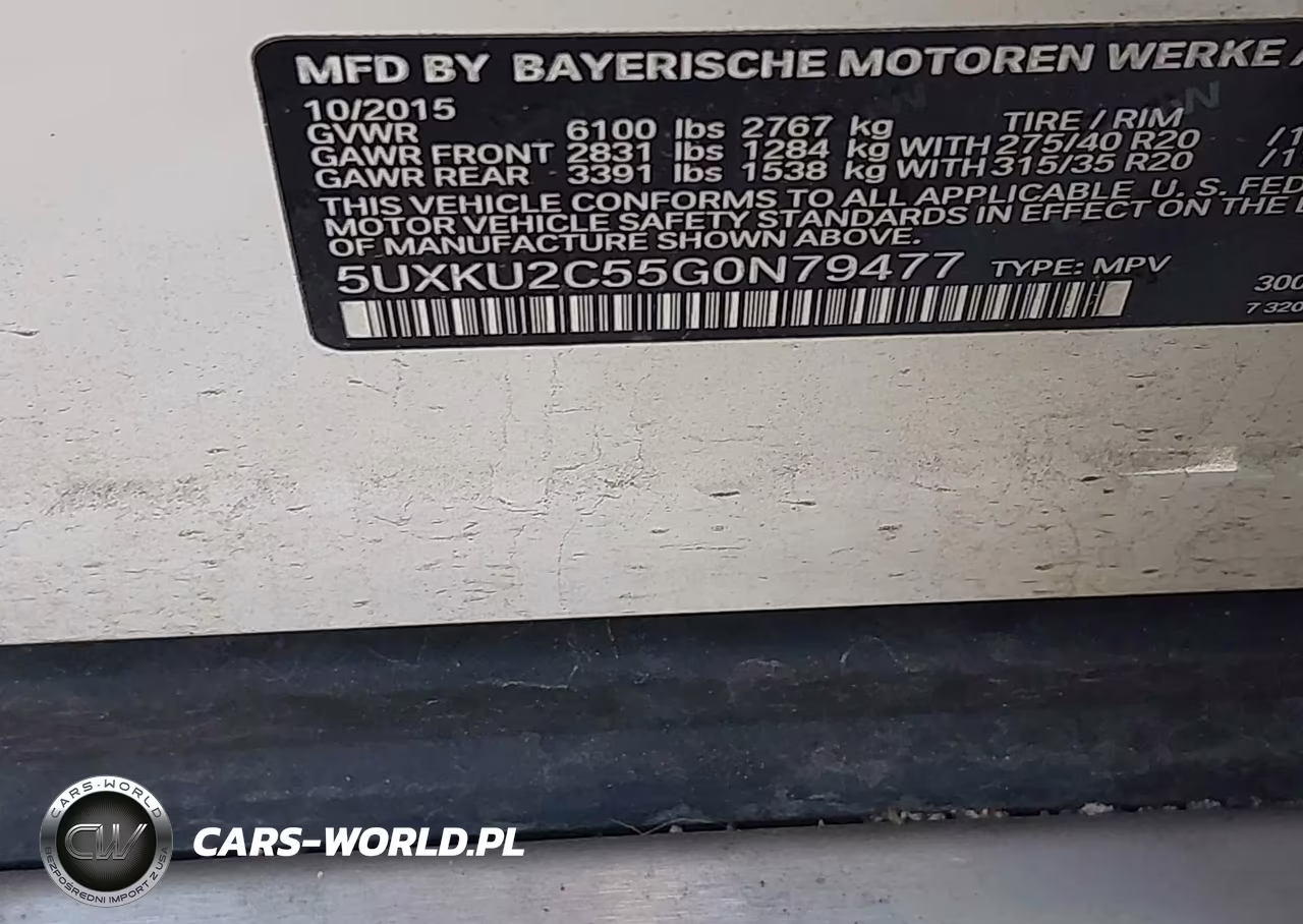 2016 BMW X6 xDrive35I VIN:5UXKU2C55G0N79477 - 9