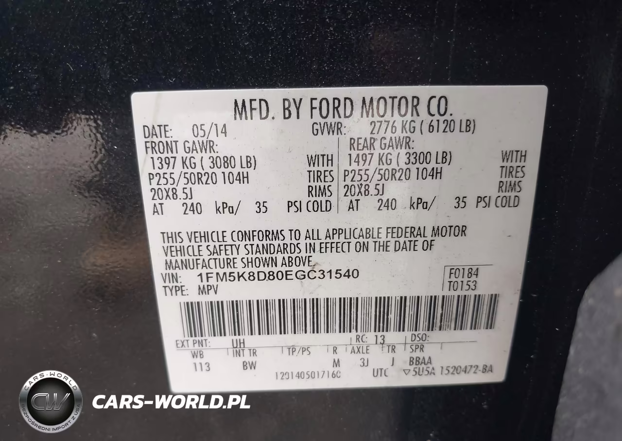 2014 Ford Explorer Xlt VIN:1FM5K8D80EGC31540 - 9