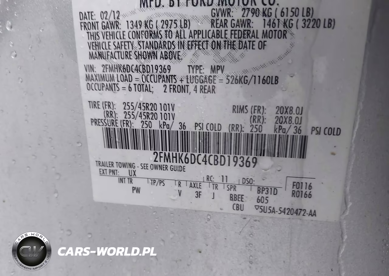 2012 Ford Flex Limited VIN:2FMHK6DC4CBD19369 - 9