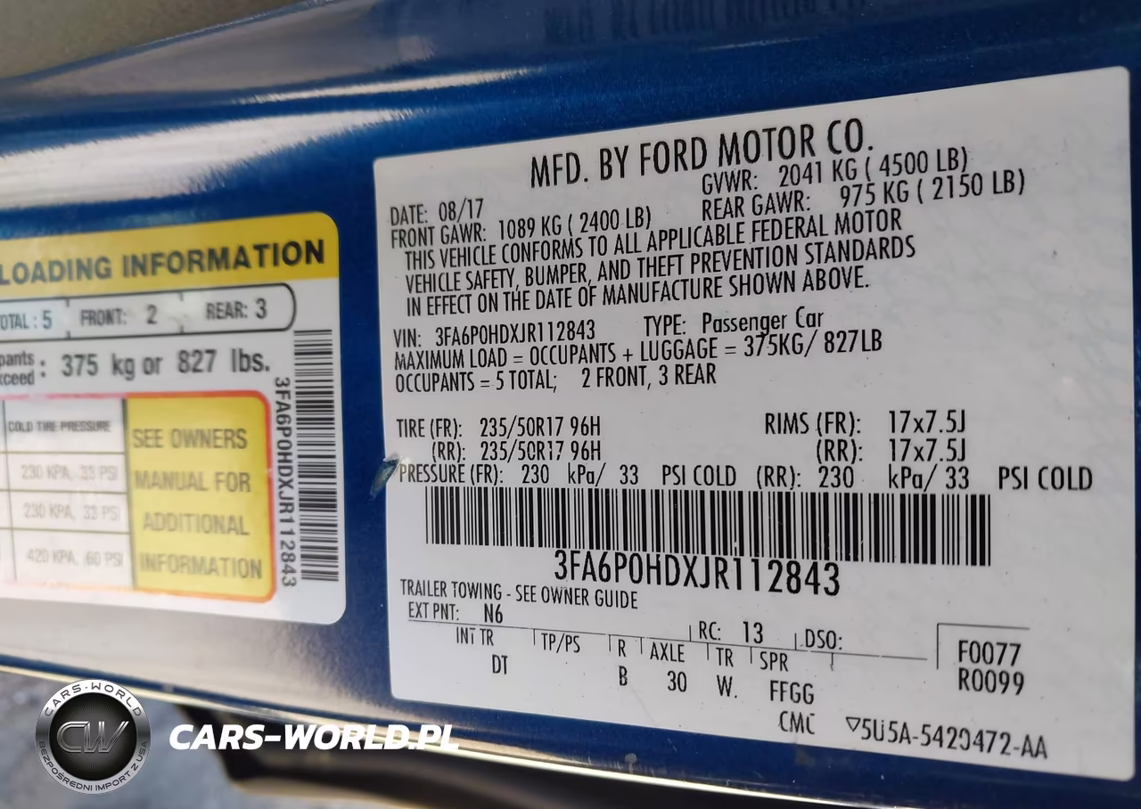 2018 Ford Fusion Se VIN:3FA6P0HDXJR112843 - 9