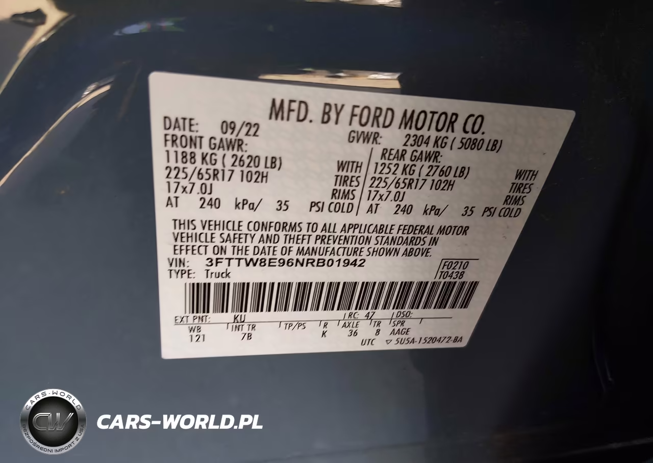 2022 Ford Maverick Xlt VIN:3FTTW8E96NRB01942 - 9