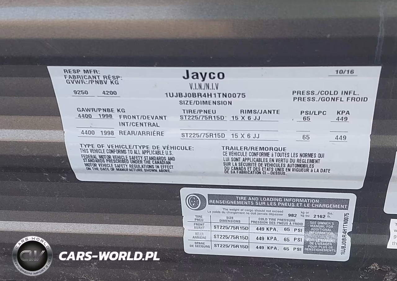 2017 Jayco J Flight VIN:1UJBJ0BR4H1TN0075 - 9