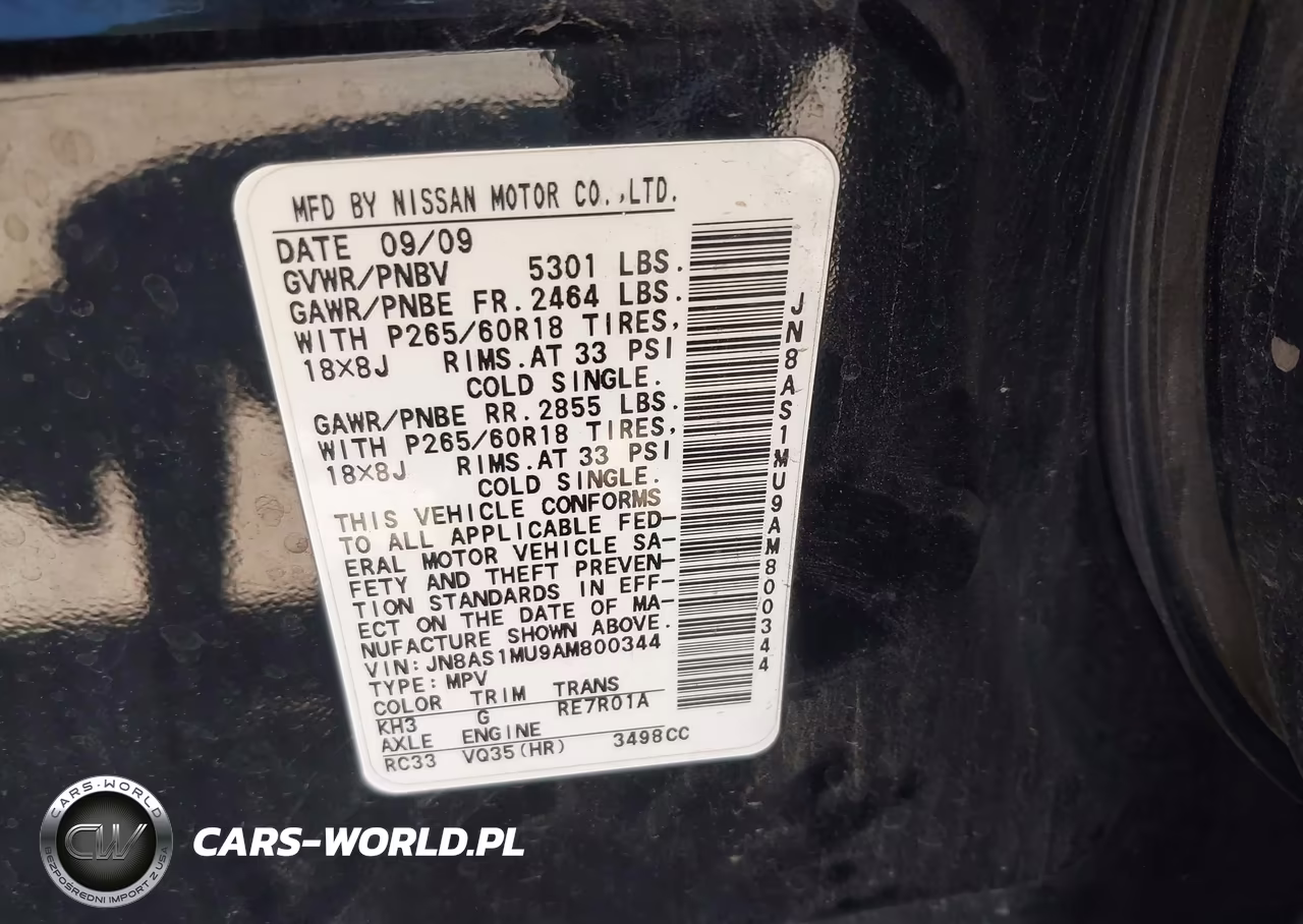 2010 Infiniti Fx35 VIN:JN8AS1MU9AM800344 - 9