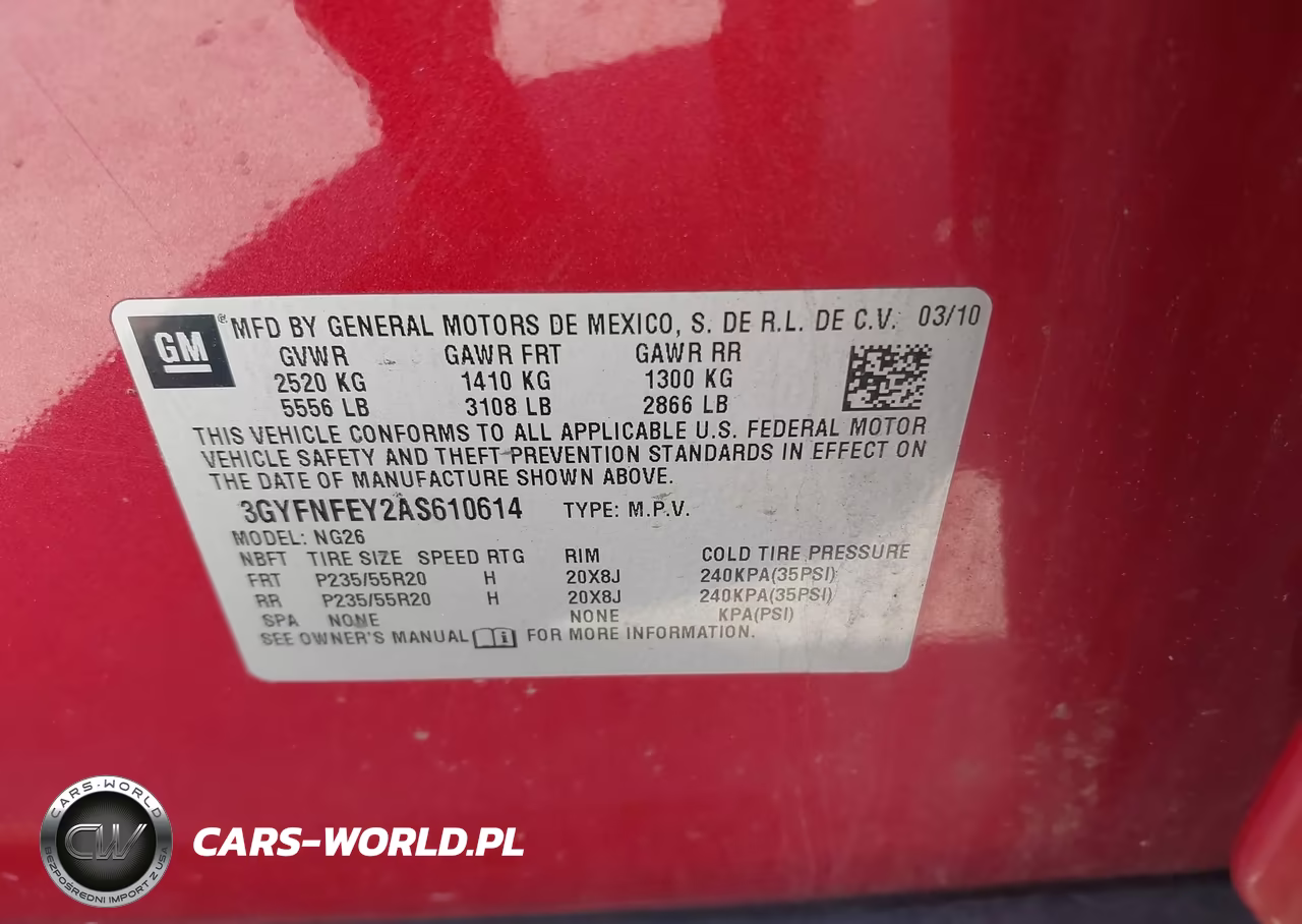 2010 Cadillac Srx Premium Collection VIN:3GYFNFEY2AS610614 - 9