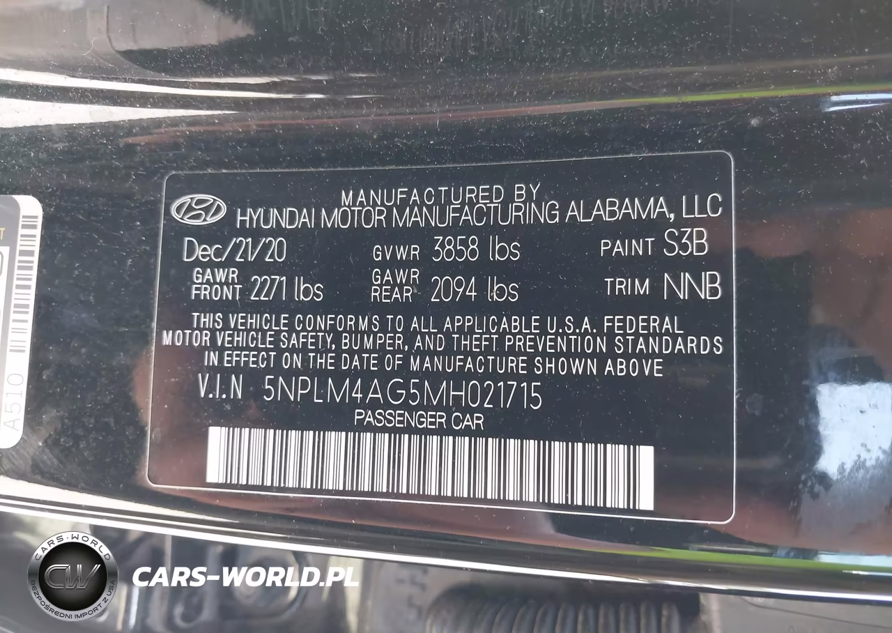 2021 Hyundai Elantra Sel VIN:5NPLM4AG5MH021715 - 9