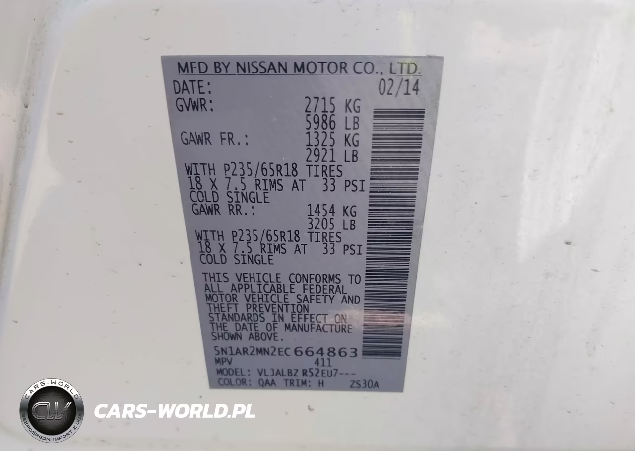 2014 Nissan Pathfinder S VIN:5N1AR2MN2EC664863 - 9