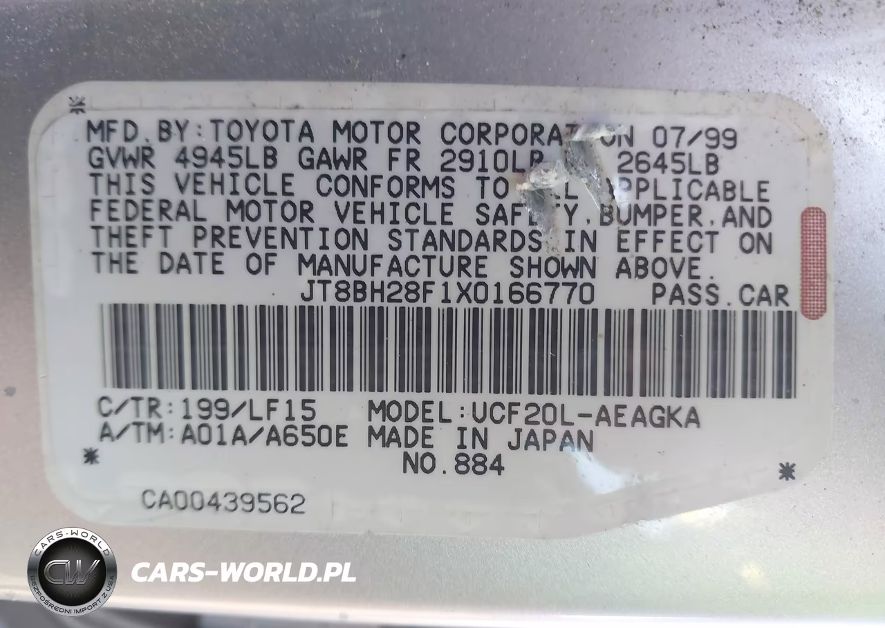 1999 Lexus Ls 400 VIN:JT8BH28F1X0166770 - 9
