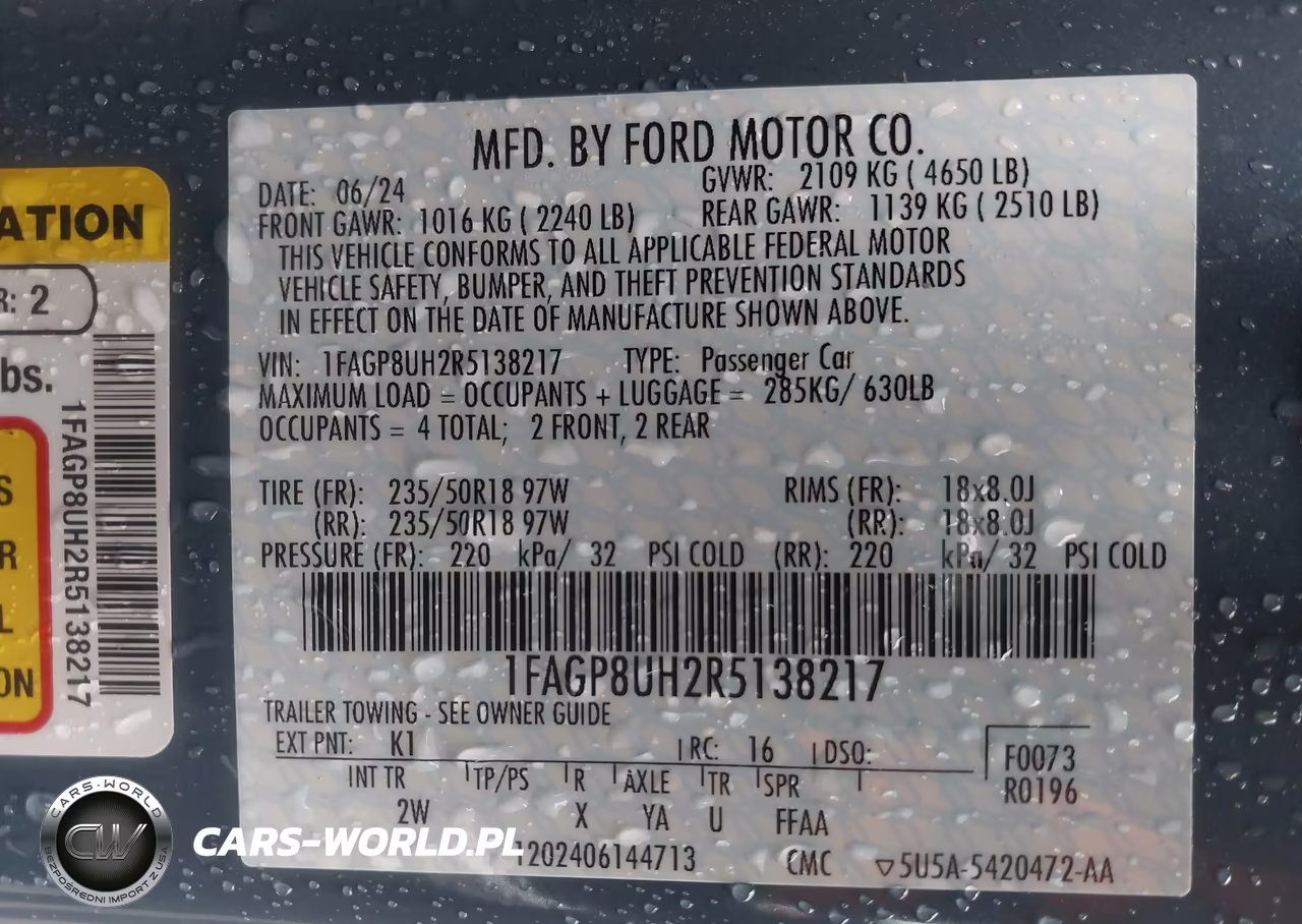2024 Ford Mustang Ecoboost VIN:1FAGP8UH2R5138217 - 9