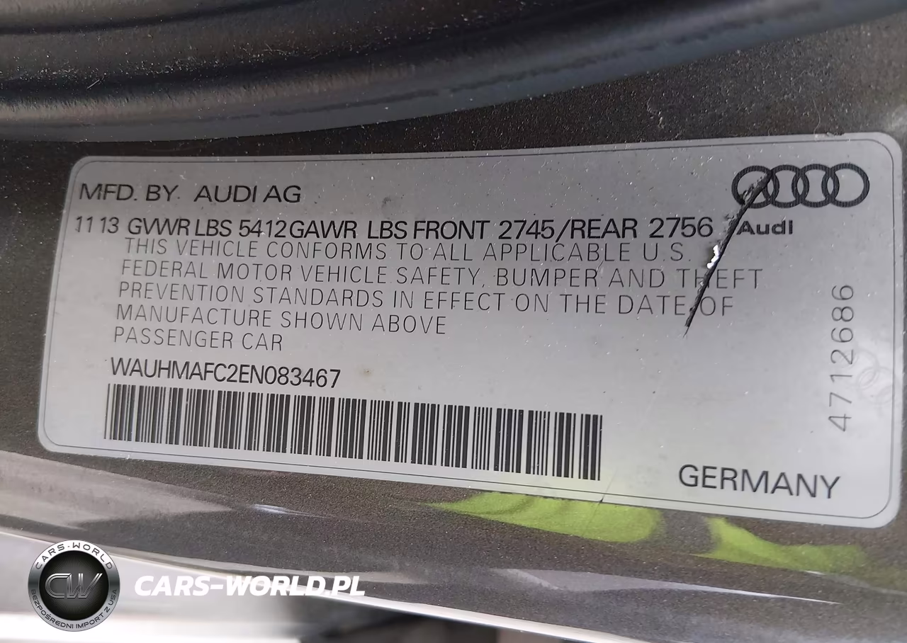 2014 Audi A6 3.0 Tdi Premium Plus VIN:WAUHMAFC2EN083467 - 9