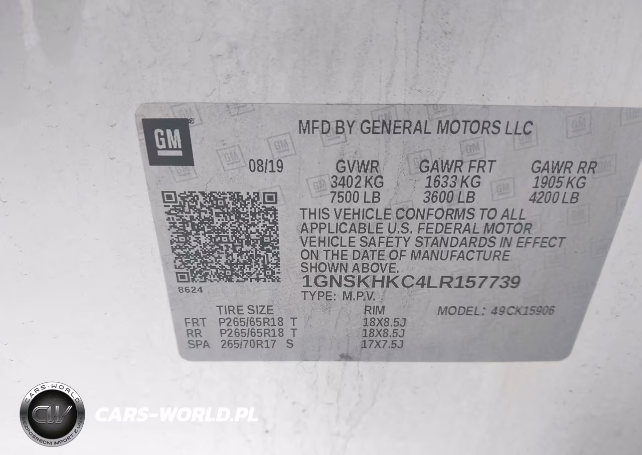 2020 Chevrolet Suburban 4Wd Lt VIN:1GNSKHKC4LR157739 - 9