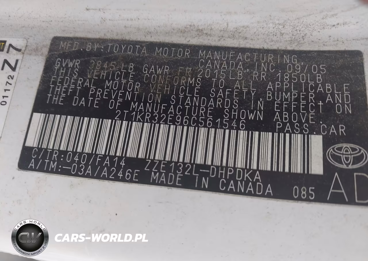 2006 Toyota Matrix VIN:2T1KR32E96C561546 - 9
