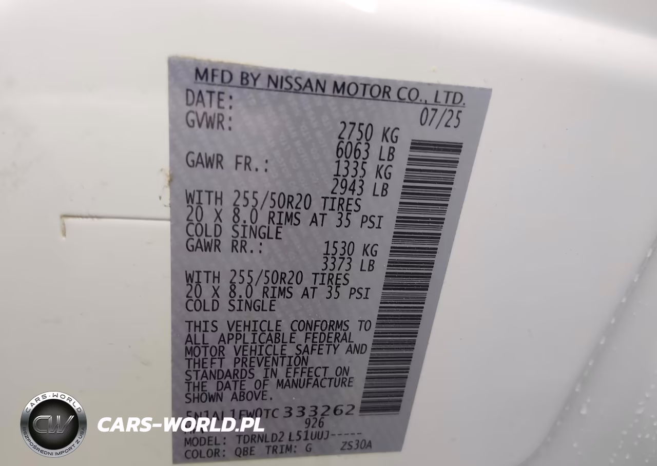 2026 Infiniti Qx60 Sport Awd VIN:5N1AL1FW0TC333262 - 9