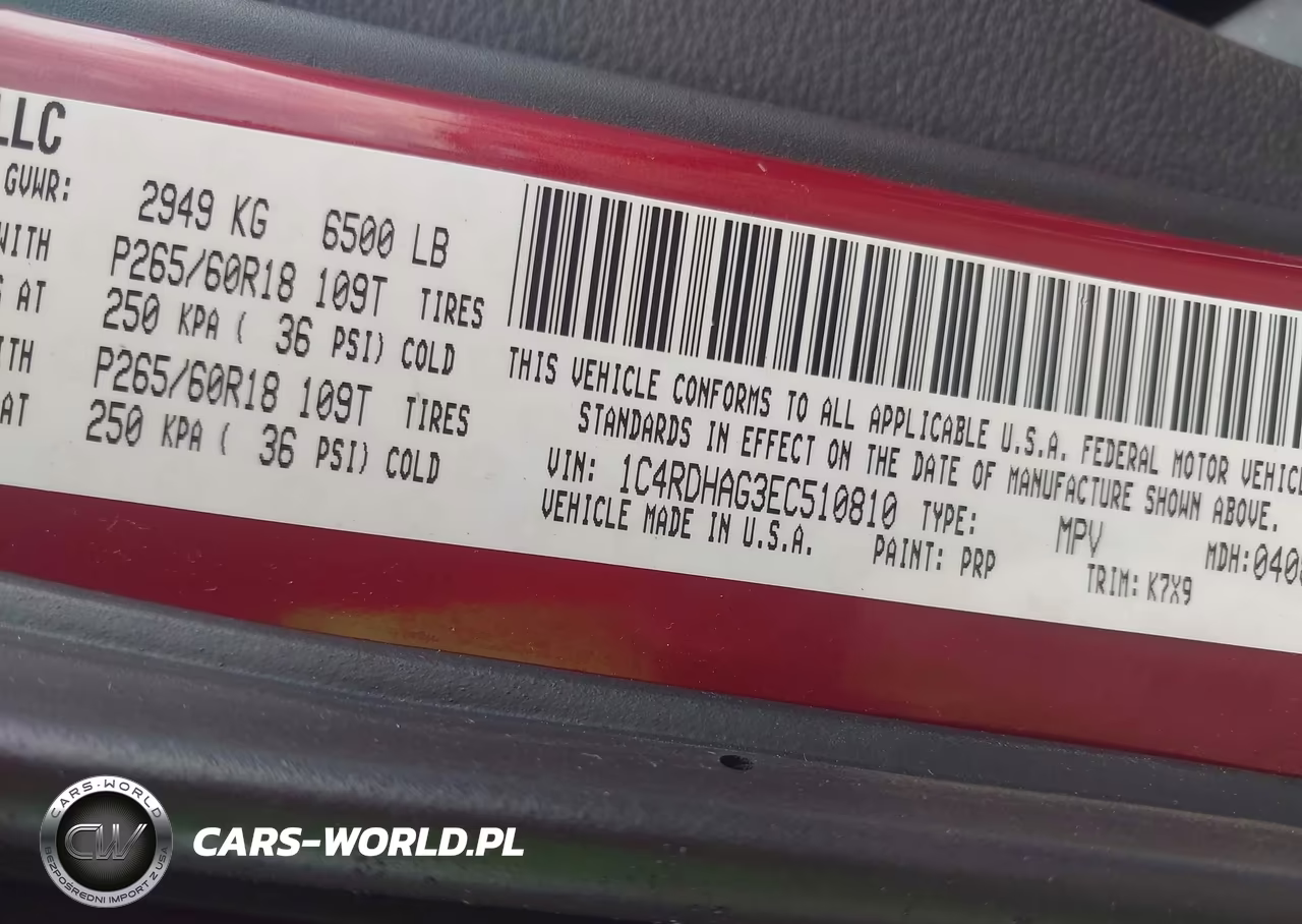 2014 Dodge Durango Sxt VIN:1C4RDHAG3EC510810 - 9