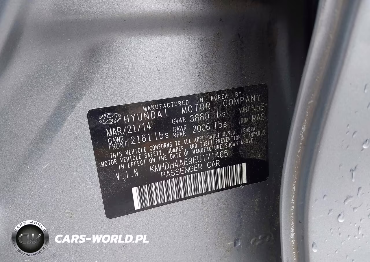 2014 Hyundai Elantra Se VIN:KMHDH4AE9EU171465 - 9