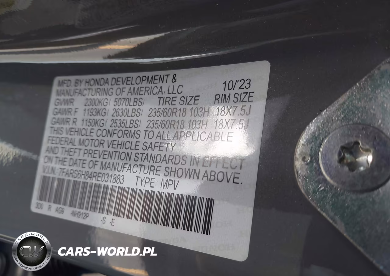 2024 Honda Cr-V Hybrid Sport-L VIN:7FARS6H84RE031883 - 9