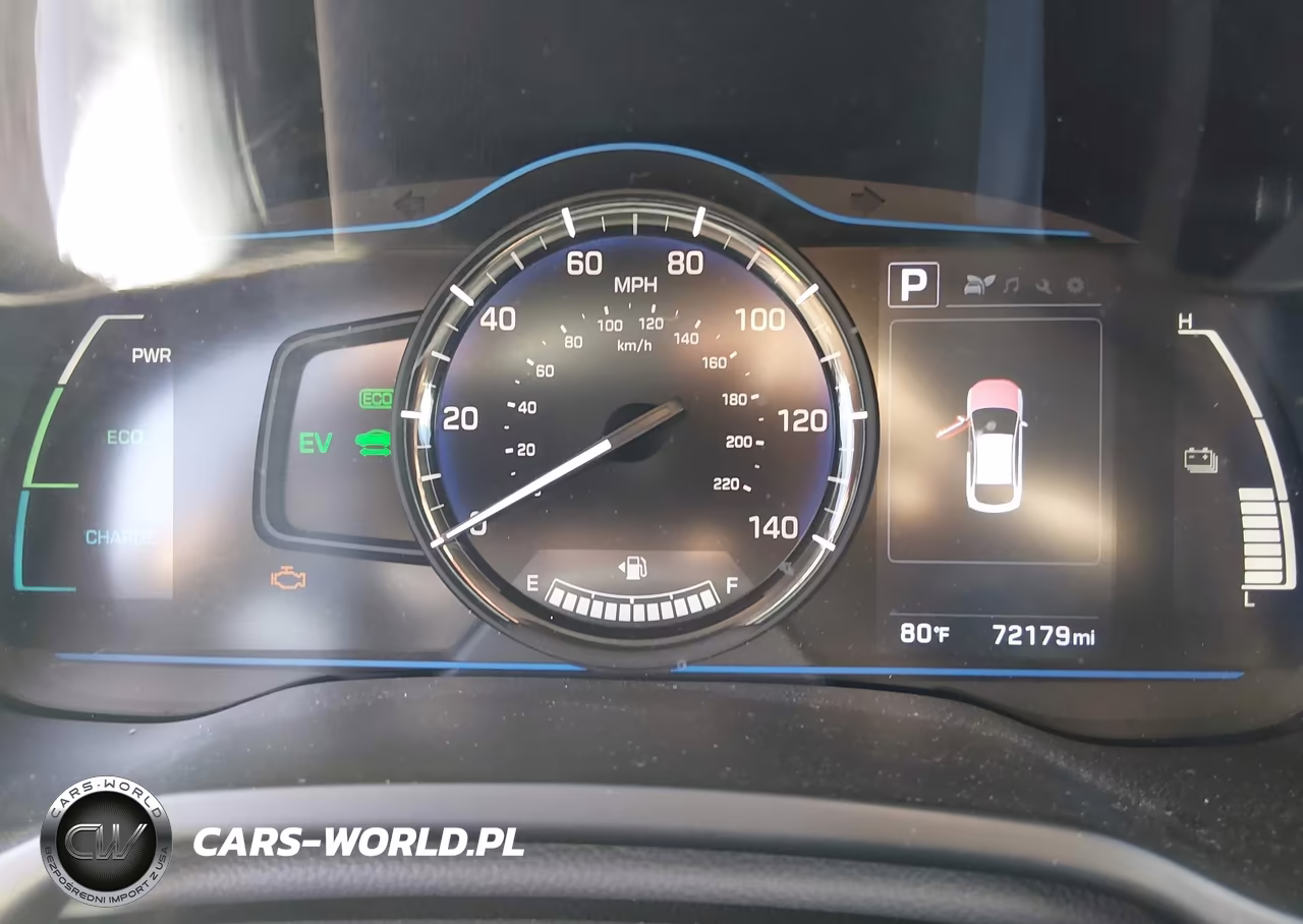 2018 Hyundai Ioniq Hybrid Blue VIN:KMHC65LC8JU100285 - 7