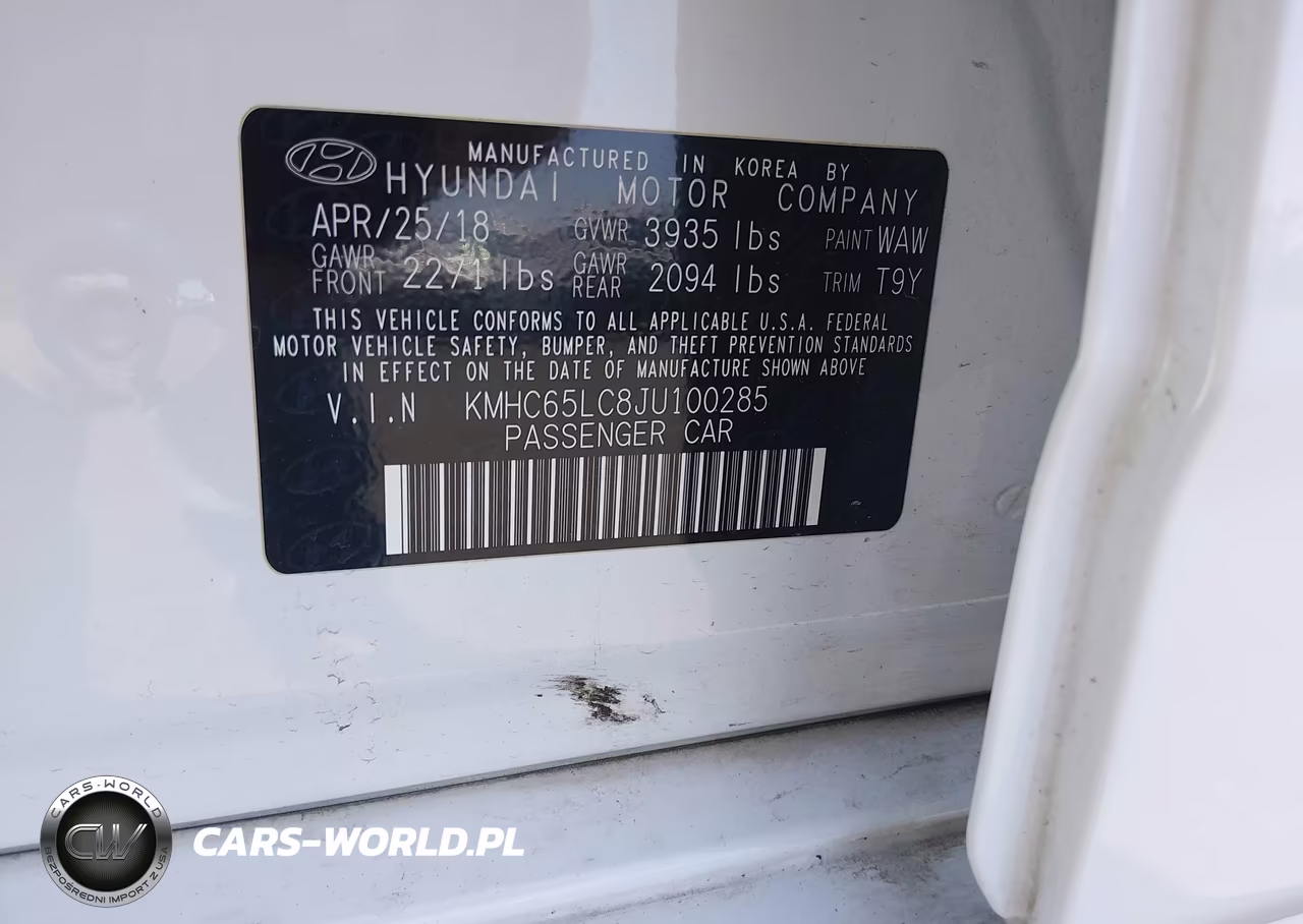 2018 Hyundai Ioniq Hybrid Blue VIN:KMHC65LC8JU100285 - 9