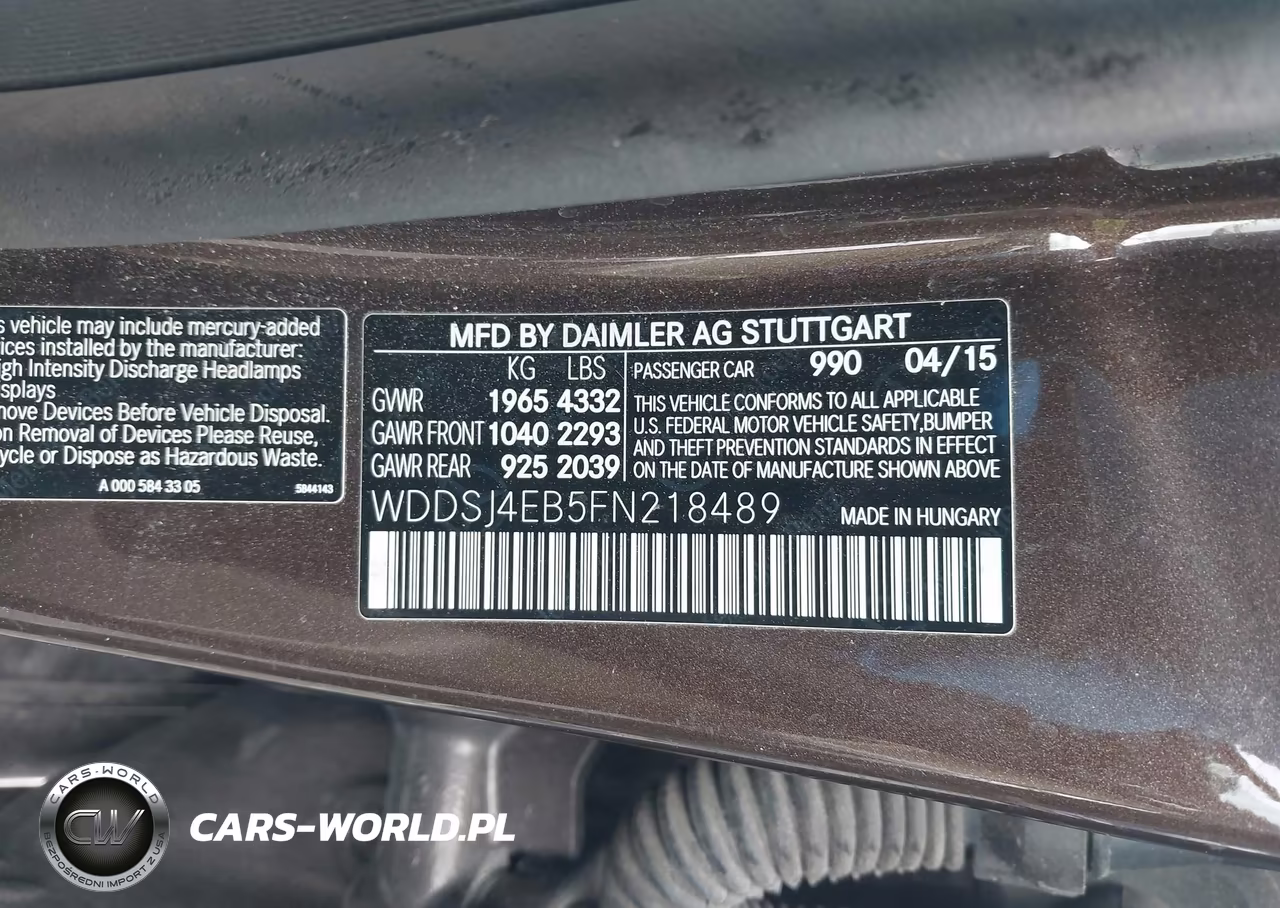 2015 Mercedes-Benz Cla 250 VIN:WDDSJ4EB5FN218489 - 9