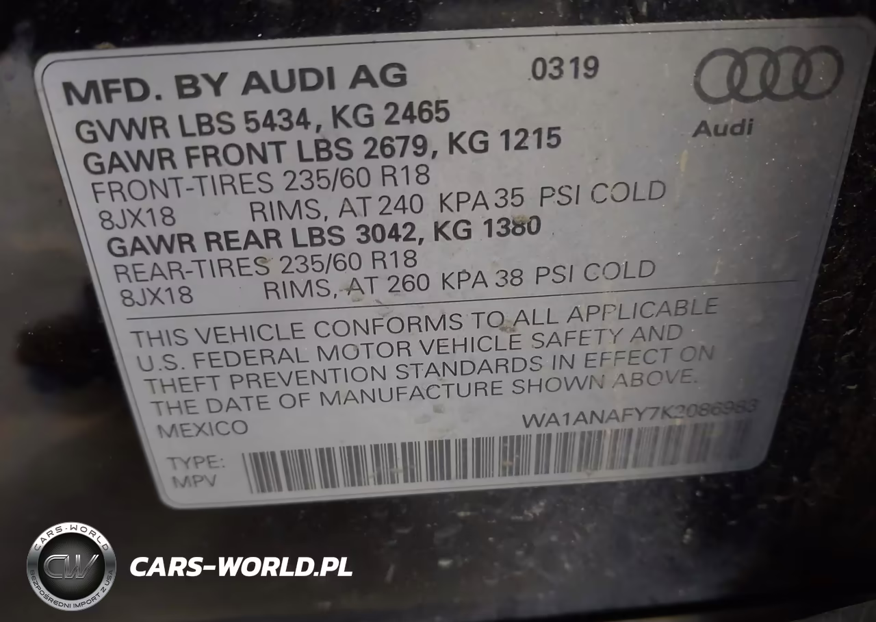 2019 Audi Q5 45 Premium VIN:WA1ANAFY7K2086983 - 9