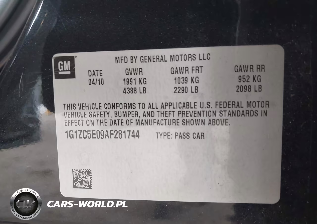2010 Chevrolet Malibu Lt VIN:1G1ZC5E09AF281744 - 9