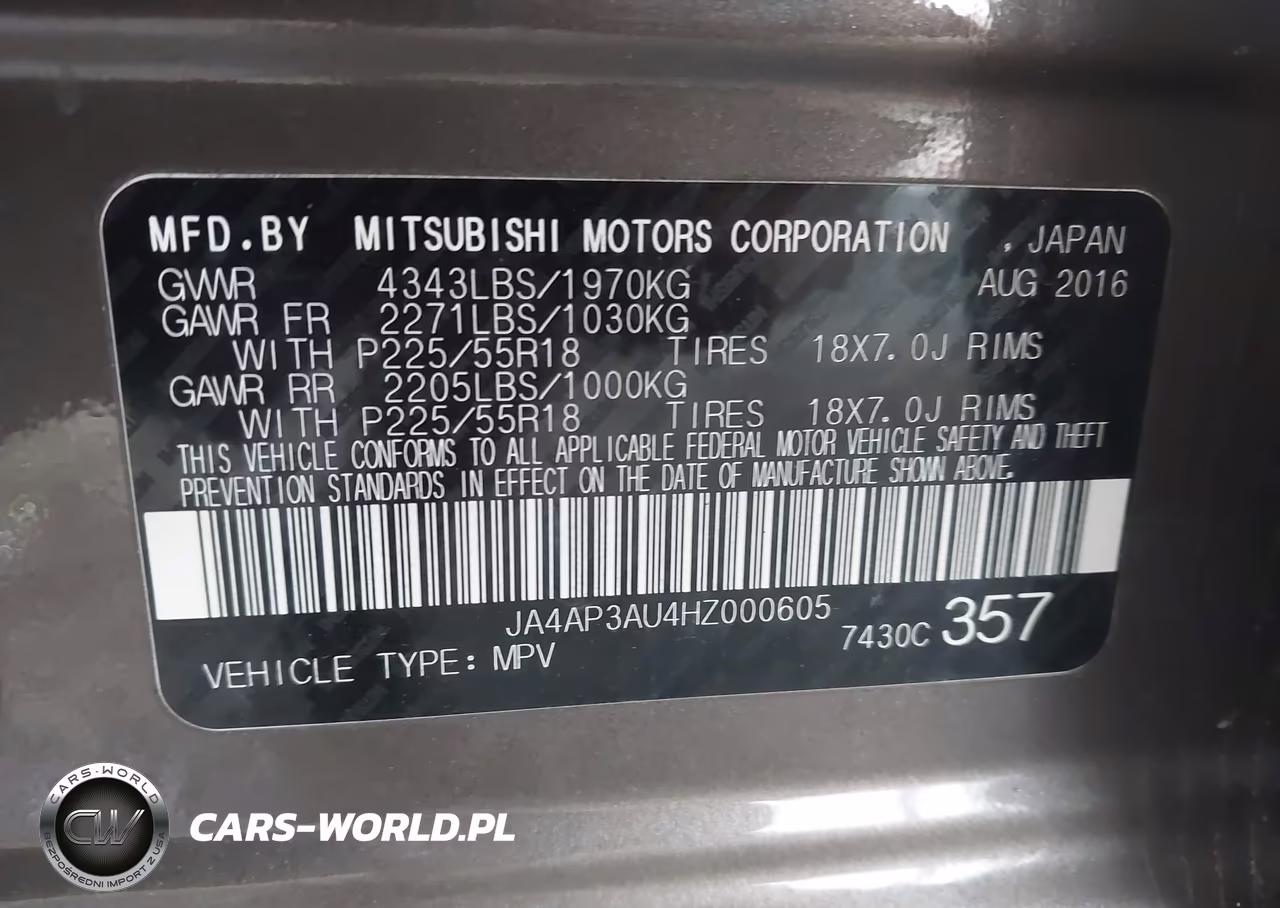 2017 Mitsubishi Outlander Sport 2.0 Es-2.0 Le VIN:JA4AP3AU4HZ000605 - 9