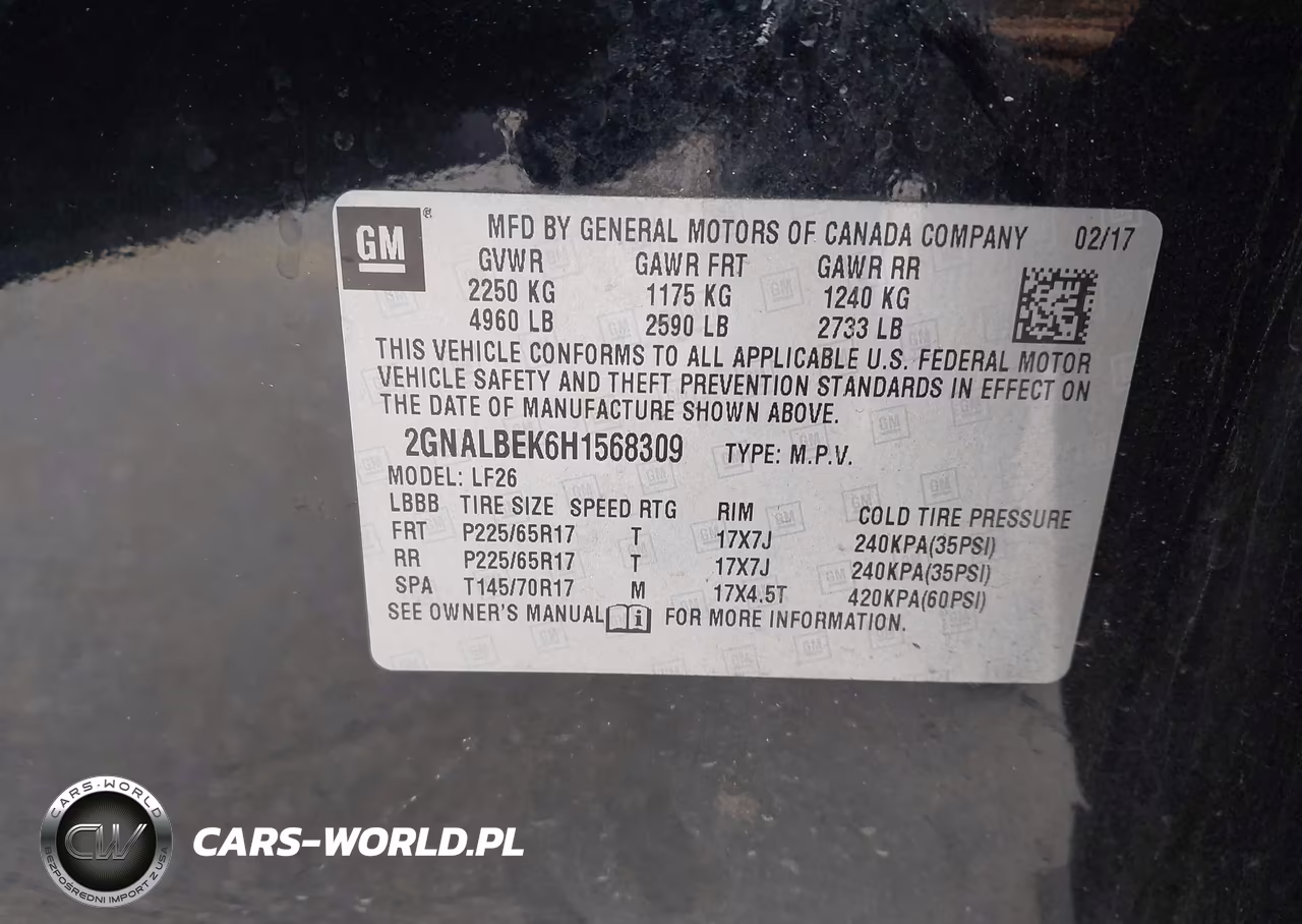 2017 Chevrolet Equinox Ls VIN:2GNALBEK6H1568309 - 9