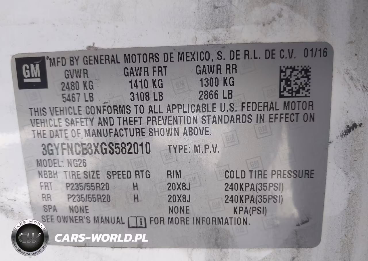2016 Cadillac Srx Performance Collection VIN:3GYFNCE3XGS582010 - 9