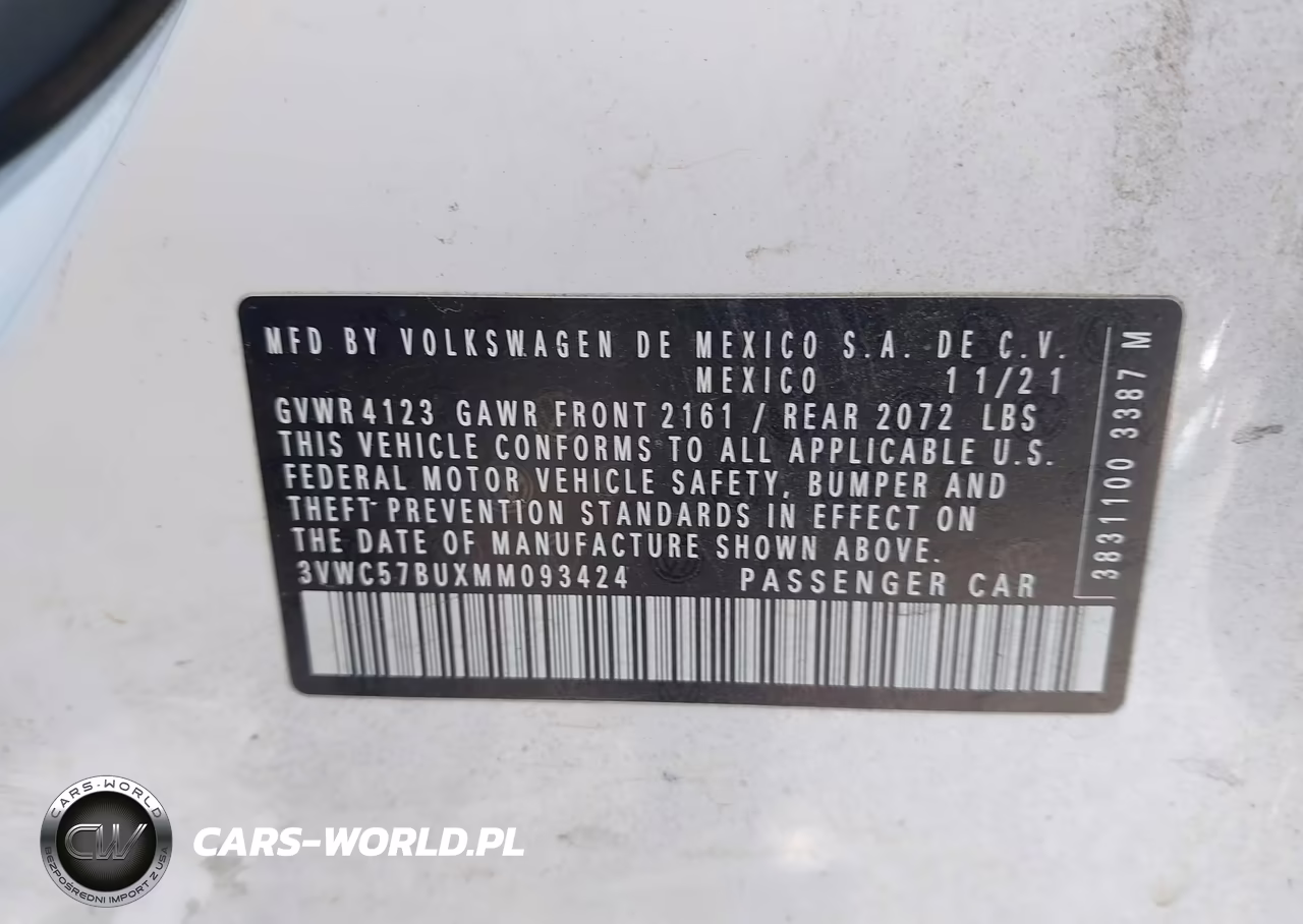 2021 Volkswagen Jetta 1.4T R-Line-1.4T S-1.4T Se VIN:3VWC57BUXMM093424 - 9